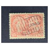 Canada Stamps 1897 Diamond Jubilee 3ï¿½ Nice Cancel
