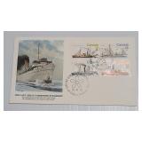 Canada Stamps 1977 FDC Assiniboia Steamship Rare