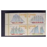 Canada Stamps 1977 Sailing Vessels 12ï¿½ Block