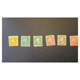 Canada Stamps King George V Coils Set
