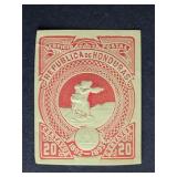 Honduras Cut Square 1892 Christopher Columbus 2C
