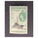 Falkland Islands Stamp 1954 John Biscoe Ship