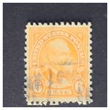 US Stamp 1922 James Garfield 6c Red Orange
