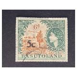 Basutoland Stamp 1954 Queen Elizabeth 5c