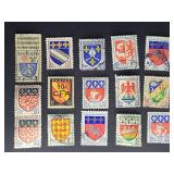 France Stamps Coat of Arms Lot