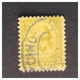 US Stamp 1932 Washington 8c Olive Bister