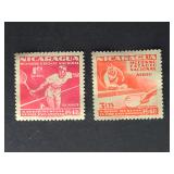 Nicaragua Stamps 1949 Airmail Racquet Sports