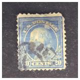 US Stamp 1917 20c Franklin