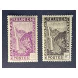 Reunion Stamps 1933 Waterfall