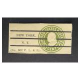 US Stamp 1c Franklin Precanceled Square NY Cancel