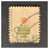US Stamp 1978 $2 Americana Series: Kerosene Lamp