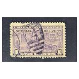 US Stamp Special Delivery 1927 Postman  Motorcycle