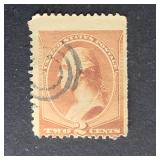 US Stamp 1883 Washington 2c