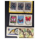 Sierra Leone Stamps Mixed Squares w Cancels