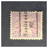 US Stamp 1922 Arlington Amphitheater Precancel Man
