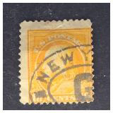 US Stamp 1916 10c Franklin Orange