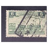 Belgium Stamp 1935 Old Railroad Train 6FR