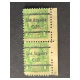 US Stamps 1923 Franklin 1c Precancel LA CA