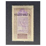 Upper Volta Stamp #1 1920 Camel Overprint