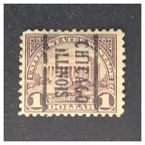 US Stamp 1923 Lincoln Memorial Precancel Chicago