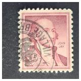 US Stamp 1954 Liberty issue John Jay
