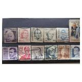 US Stamps Lot Personalities