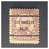 US Stamp 1923 Grover Cleveland Precancel LA CA