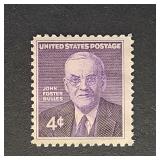 US Stamp 1960 4c John Foster Dulles