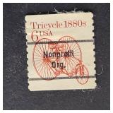 US Stamp 1985 Tricycle 6c Coil