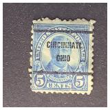 US Stamps 1923 Roosevelt Precancel Cincinnati OH