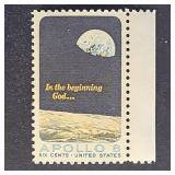 US Stamp 1969 6c Apollo 8 Moon Orbit