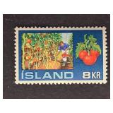 Iceland Stamp 1972 Hothouse Gardening 8KR