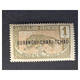 Middle Congo 1915 Leopard Ubangi-Shari Overprint