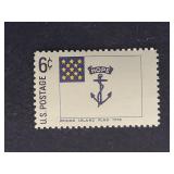US Stamp 1968 6c Historic Flags: Rhode Island