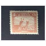 Bolivia Stamp 1939 Fauna Lamas