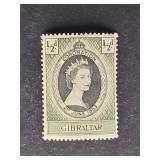 Gibraltar Stamp 1953 Coronation Queen Elizabeth II