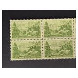 US Stamps 1951 3c Nevada Settlement Block