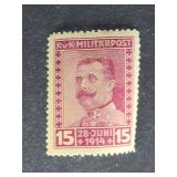 Bosnia Stamp 1917 KuK Militarpost Franz Ferdinand