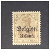 German Empire Stamp 1916 WWI Occupation Belgium