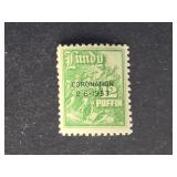 Lundy Island Puffin Stamp 1953 Coronation 12p