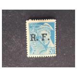 France Stamp 1944 Montreuil-Bellay Liberation