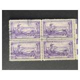 US Stamps 1951 3c Battle of Brooklyn Block