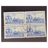 US Stamps 1952 3c A.A.A. Block