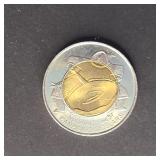 Canada Coin 1999 $2 Nunavut Inuit Drummer Toonie