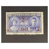Newfoundland Stamp 1939 Royal Visit 2ï¿½ on 5ï¿½