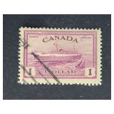 Canada Stamp 1946 Train Ferry, PEI $1