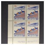 Canada Stamps 1972 Mountain Sheep 15ï¿½ Block