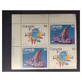 Canada Stamps 1978 Inuit Travel 14ï¿½ Block PB