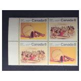 Canada Stamps 1975 Dance of the Kutcha Block