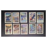 Canada Stamps 1998 Canals Set